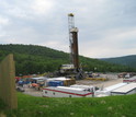 Photo of unconventional shale gas well site northeastern Pennsylvania.